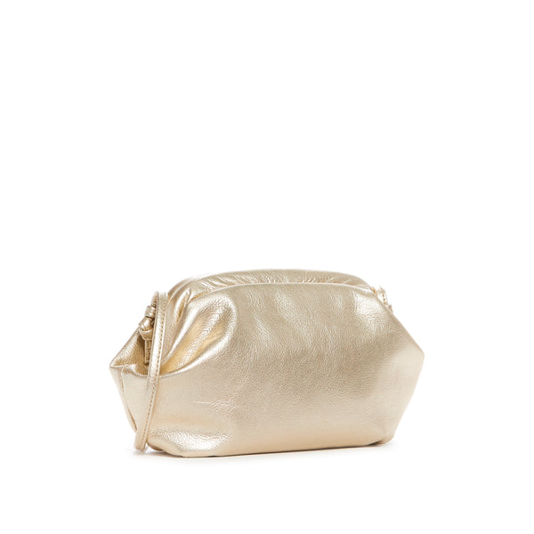Clam Clutch in Lamé