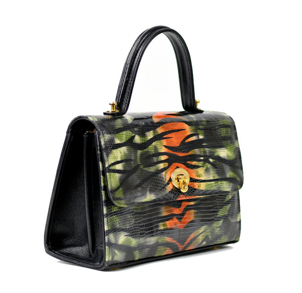 Green Lizard Pill Box Bag