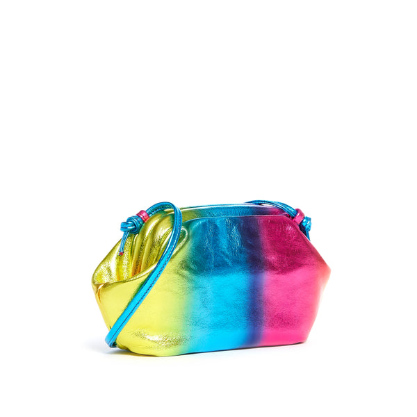 Clam Clutch in Rainbow Metallic