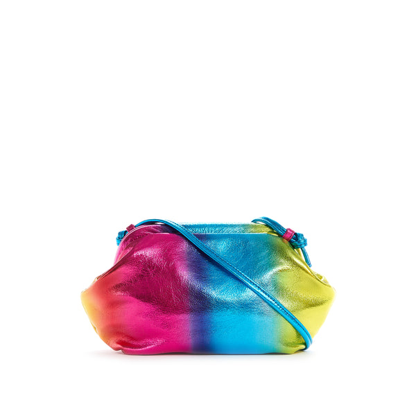 Clam Clutch in Rainbow Metallic