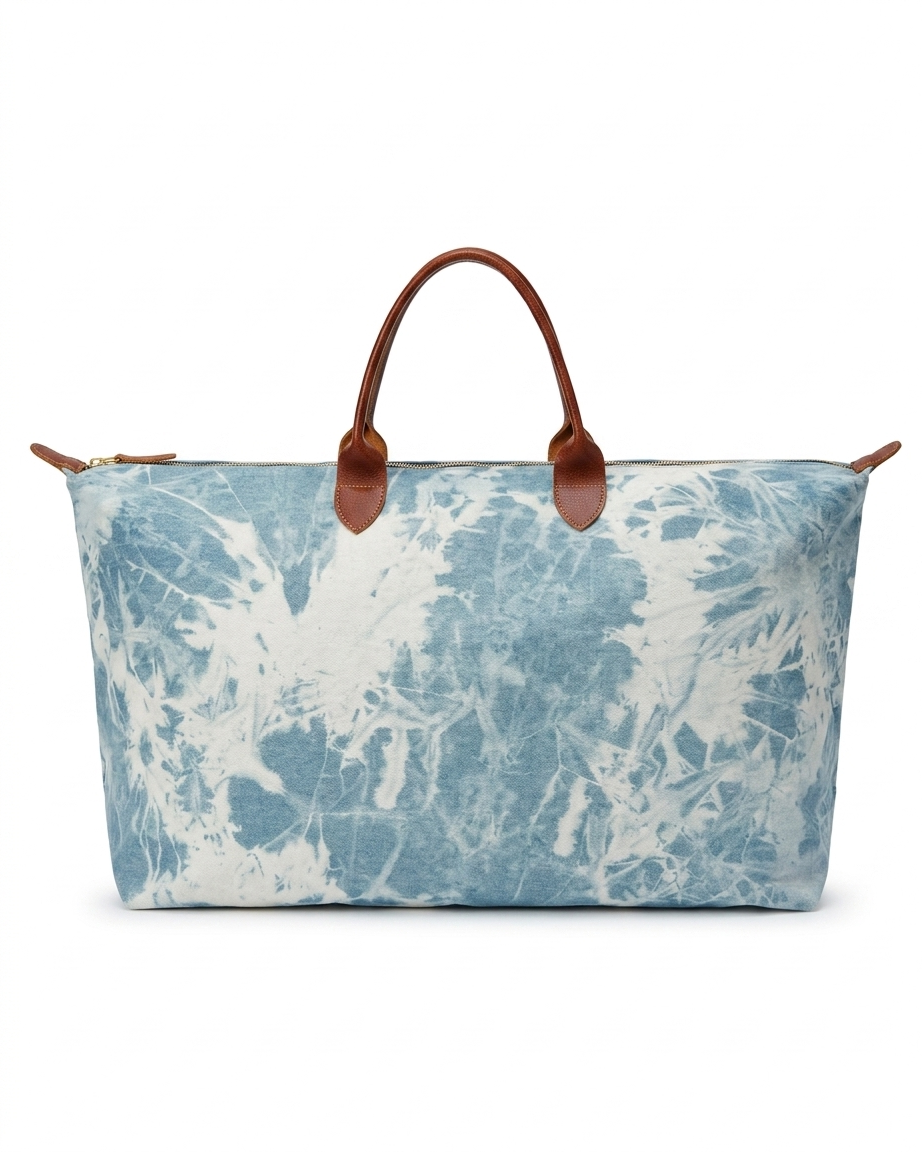 Tie-Dye Denim Weekender