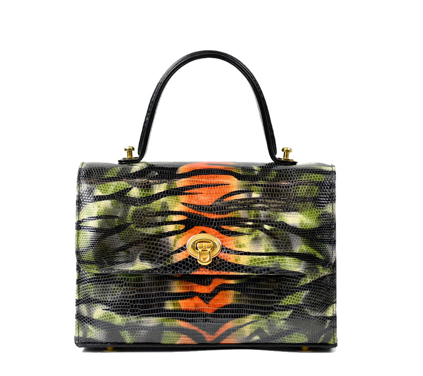 Green Lizard Pill Box Bag