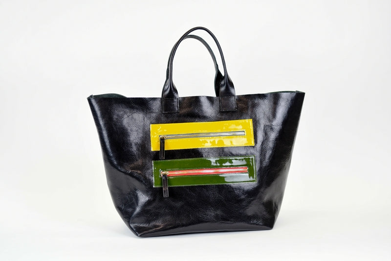 Black Leather Tote