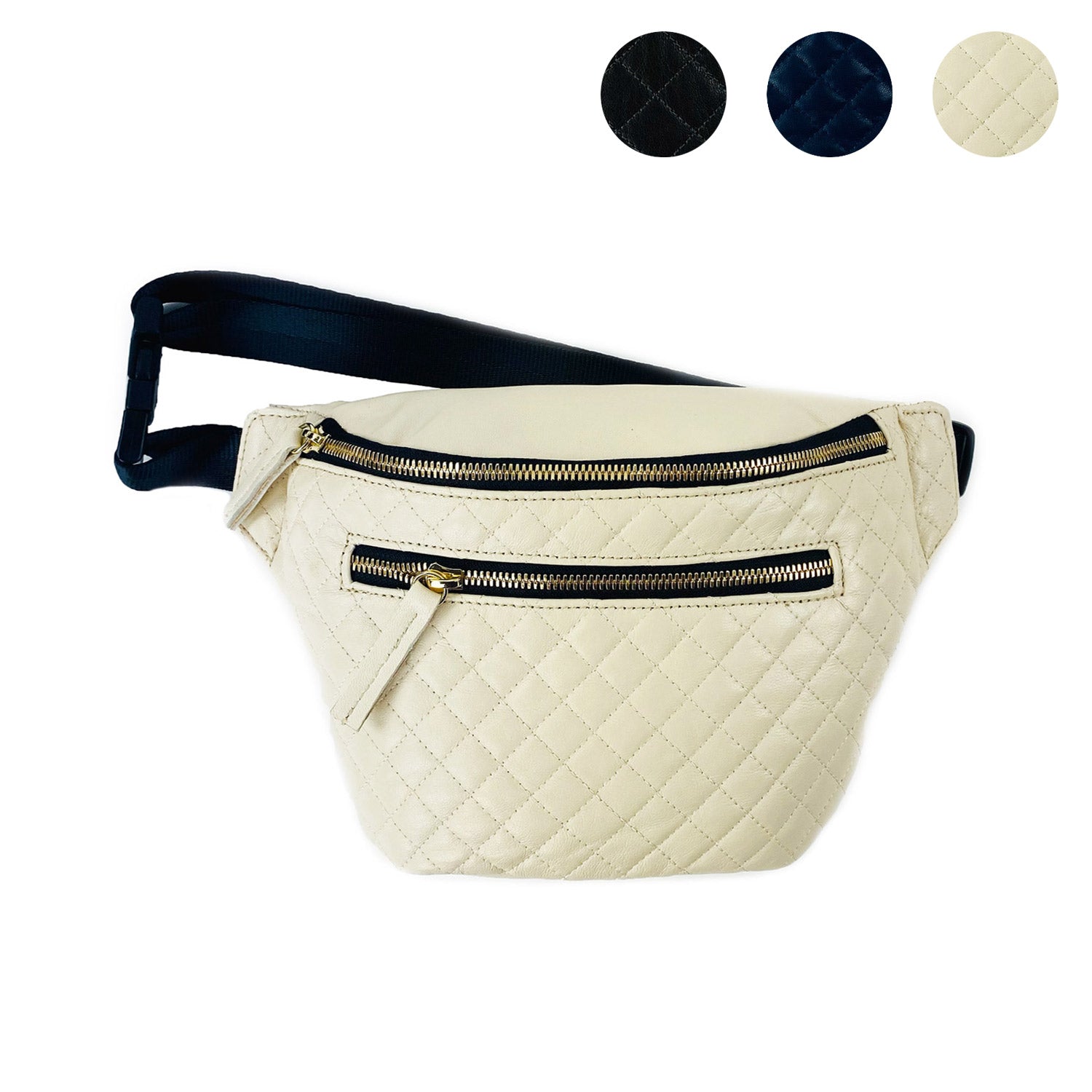 Quilted Leather Fanny Pack – m.andonia