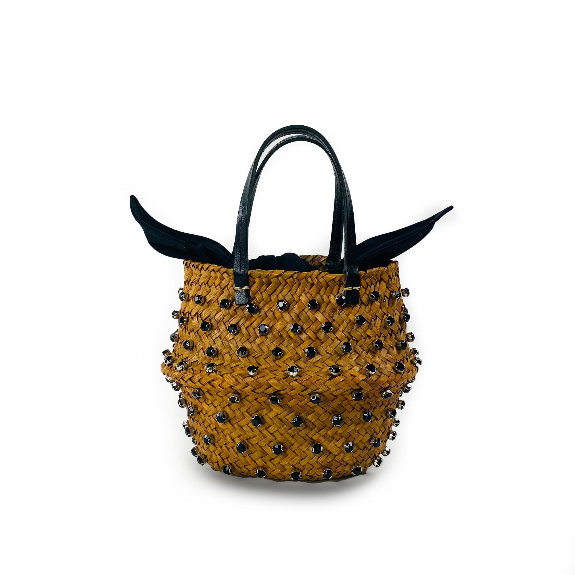 La Dolce Vita Basket Handbag - Black